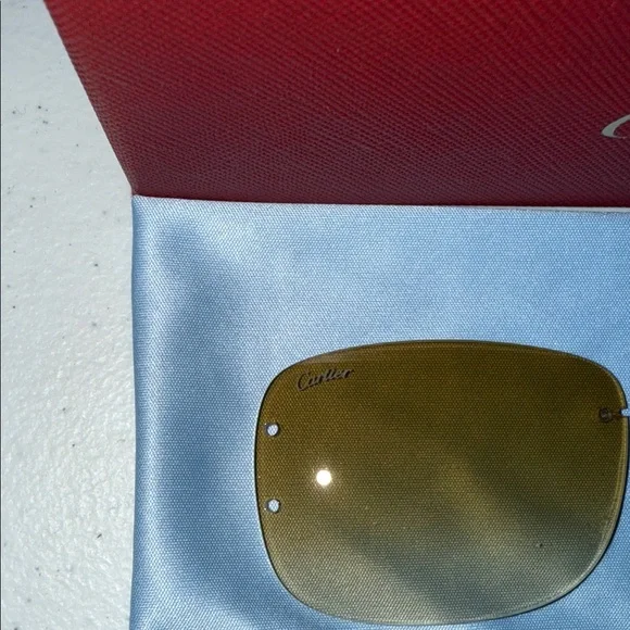 Cartier Gold-Tinted Lenses